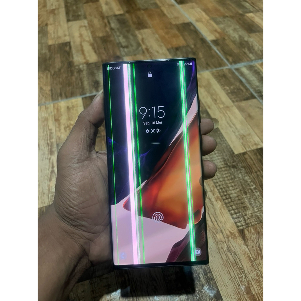 Lcd samsung Note 20 ultra 5g Original copotan minus masih bisa di pakai