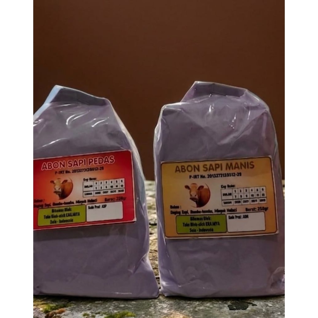 ABON DAGING SAPI ERA JAYA SOLO BERAT 250GRAM.