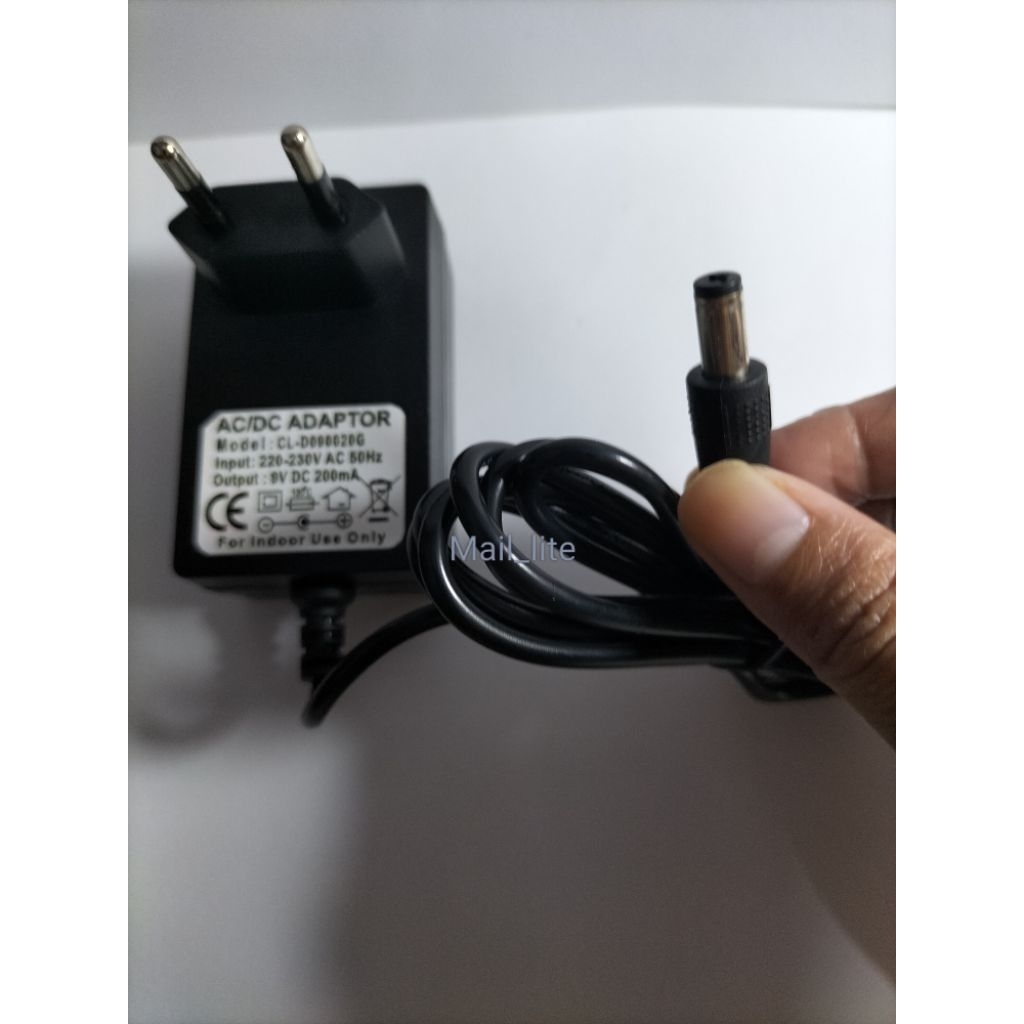 Charger Router WiFi CCTV Speaker 9 Volt | Adaptor 9V 200mA Universal AC DC