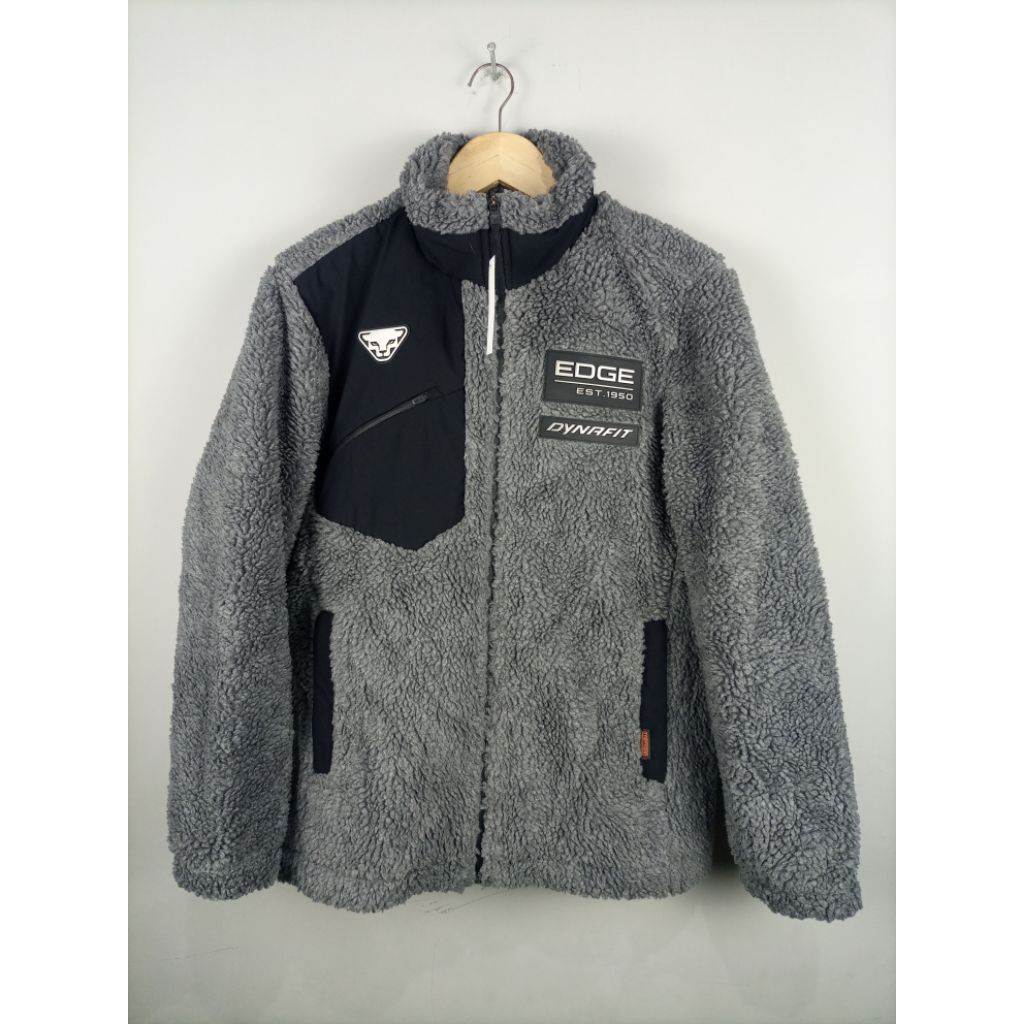 Jaket Dynafit Thermore Sherpa Gembul Tebal Original Winter Motoran_Abu-Abu_Like New_Size Masuk L