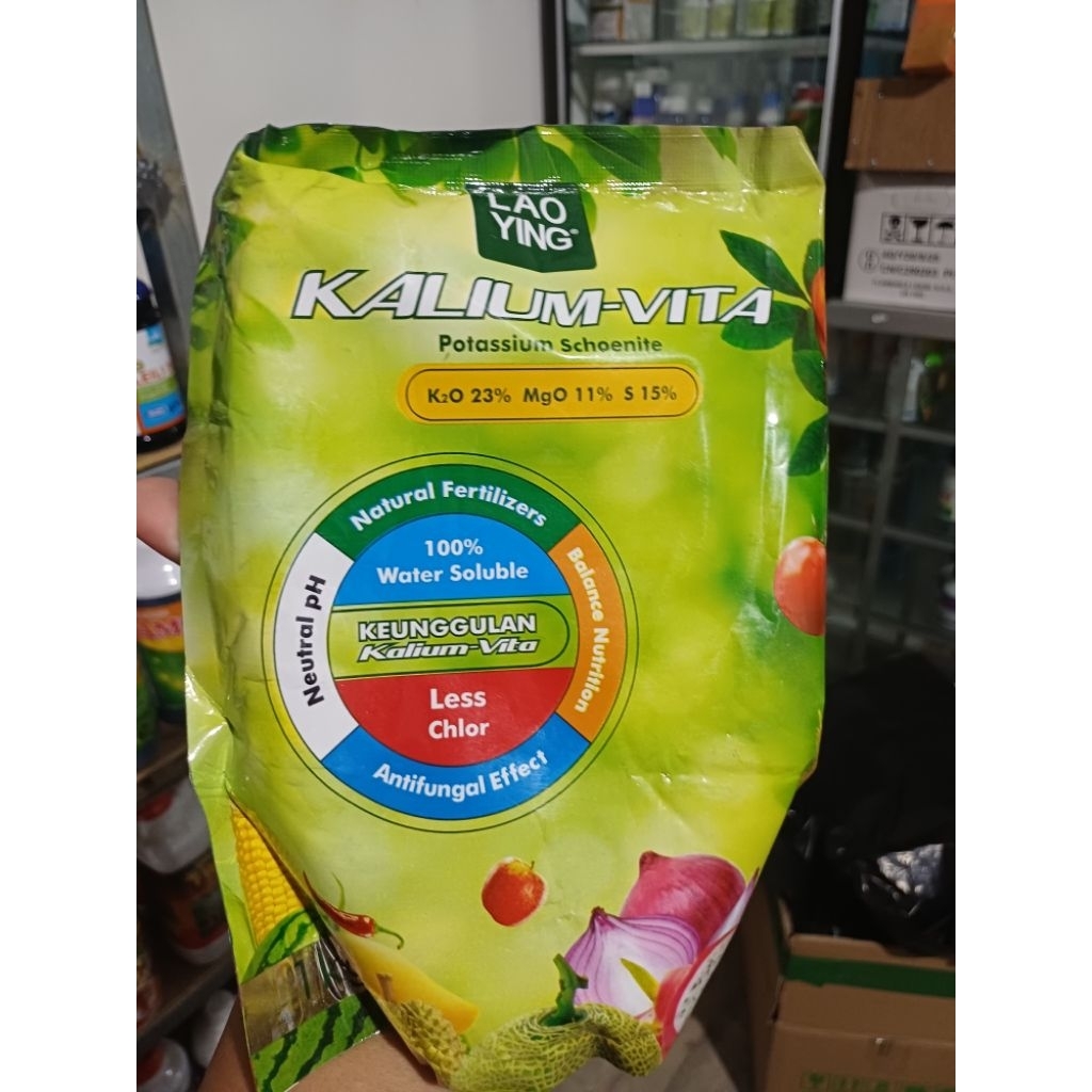 Kalium-Vita 1 Kg - Pupuk Kalium Murni Larut Air, Pembesar Buah & Tingkatkan Mutu Panen