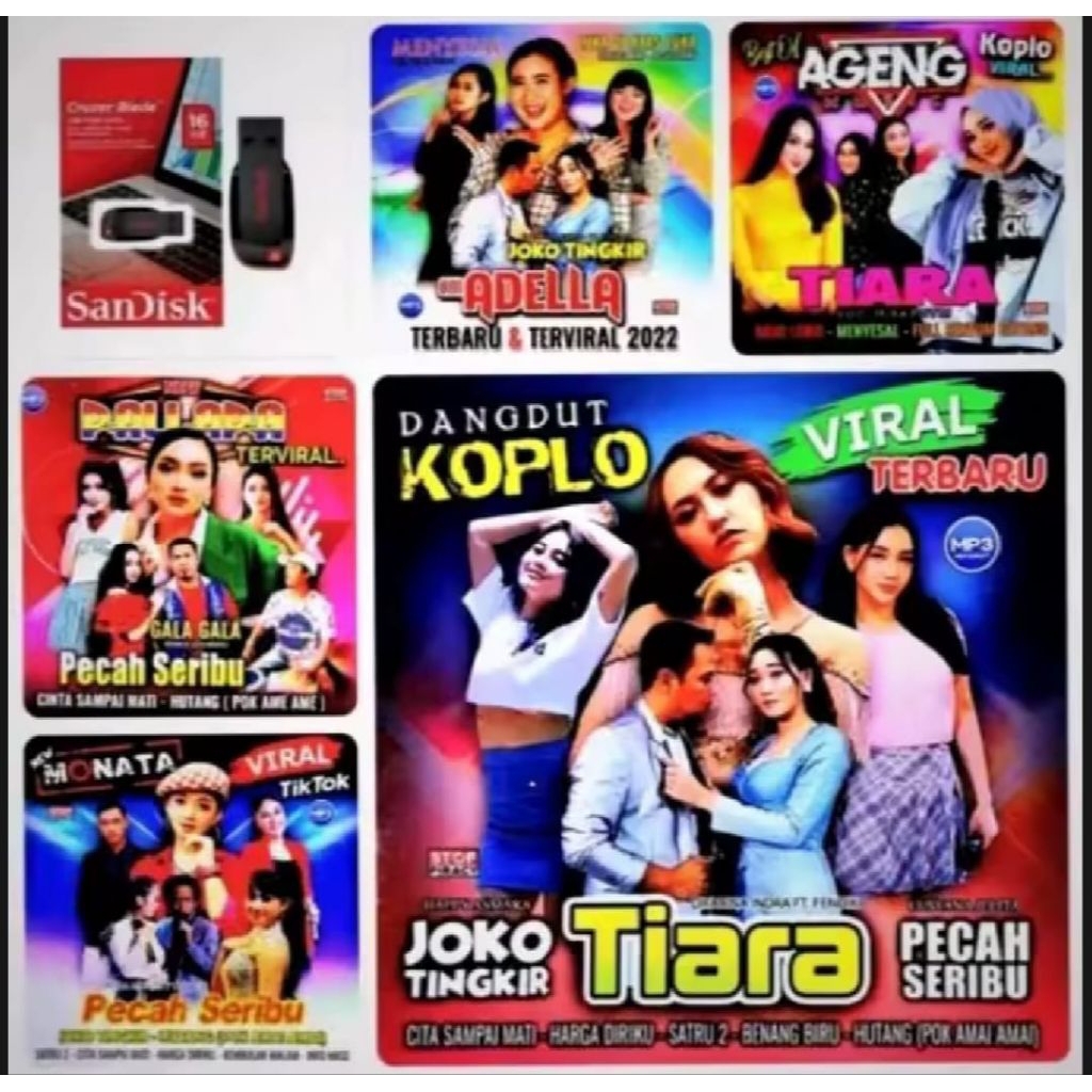 Memori Micro SD Card Bekas Isi Lagu 1GB 2GB 4GB 8GB 16GB 32GB Simpan 300 Lagu Pop Dangdut Rok Bisa R