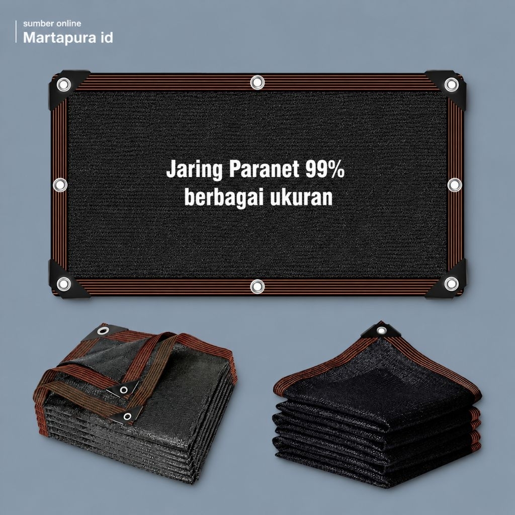 [Pengiriman dari Martapura] Jaring Paranet 99% Shading Net Peneduh Tanaman Pagar Kandang Berbagai Uk