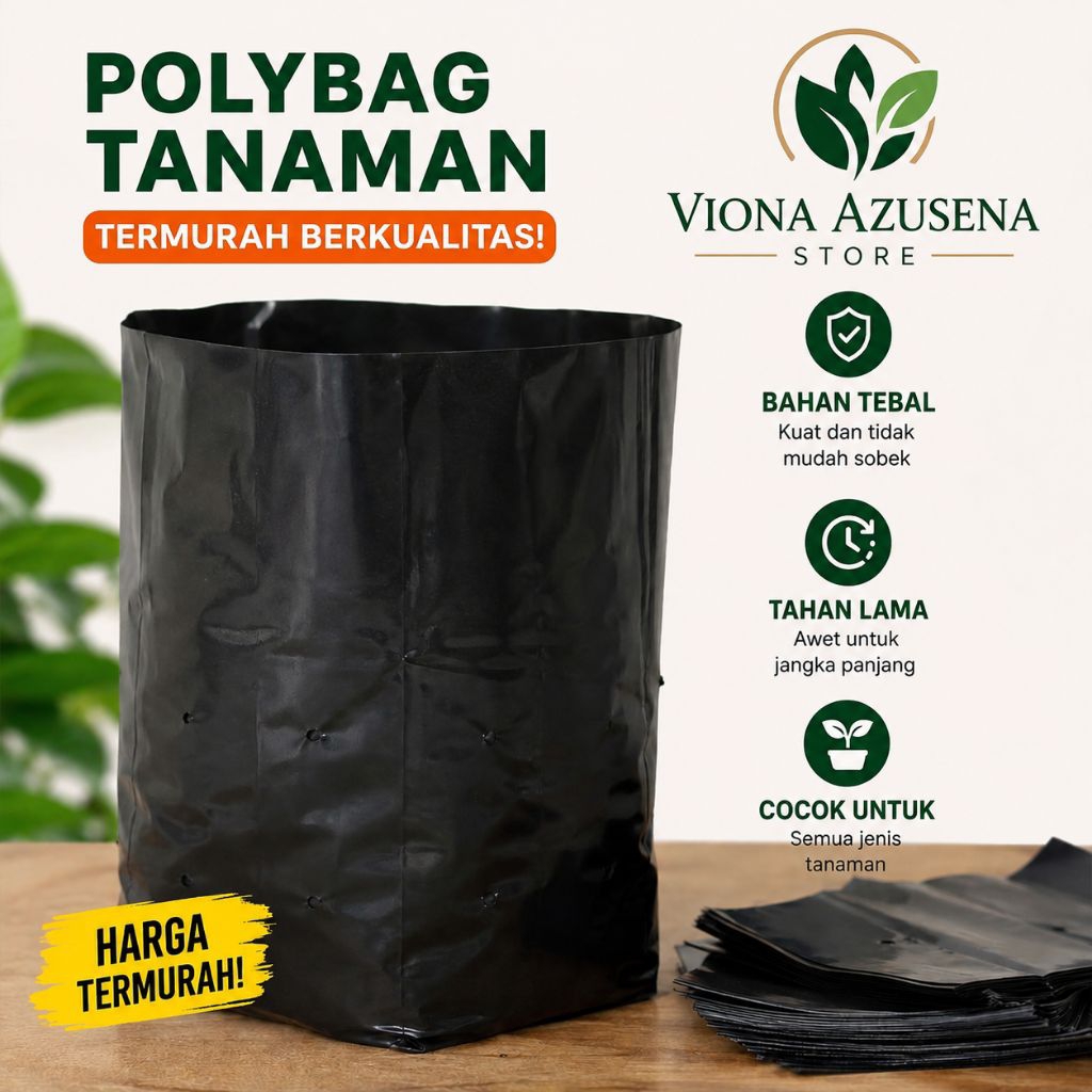 Polybag tanaman 5kg tersedia semua ukuran termurah berkualitas bahan tebal dan tahan lama