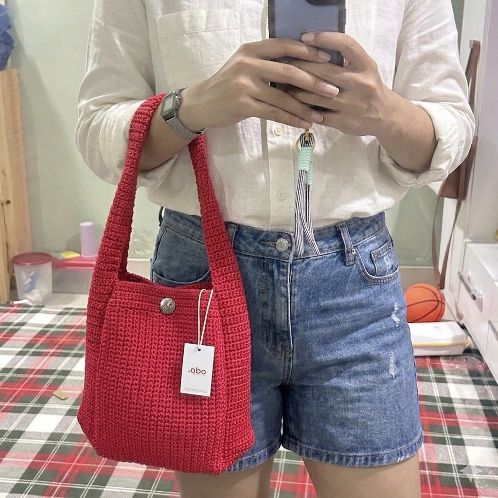 Tas rajut tote | Tote bag rajut | Tote bag Electra