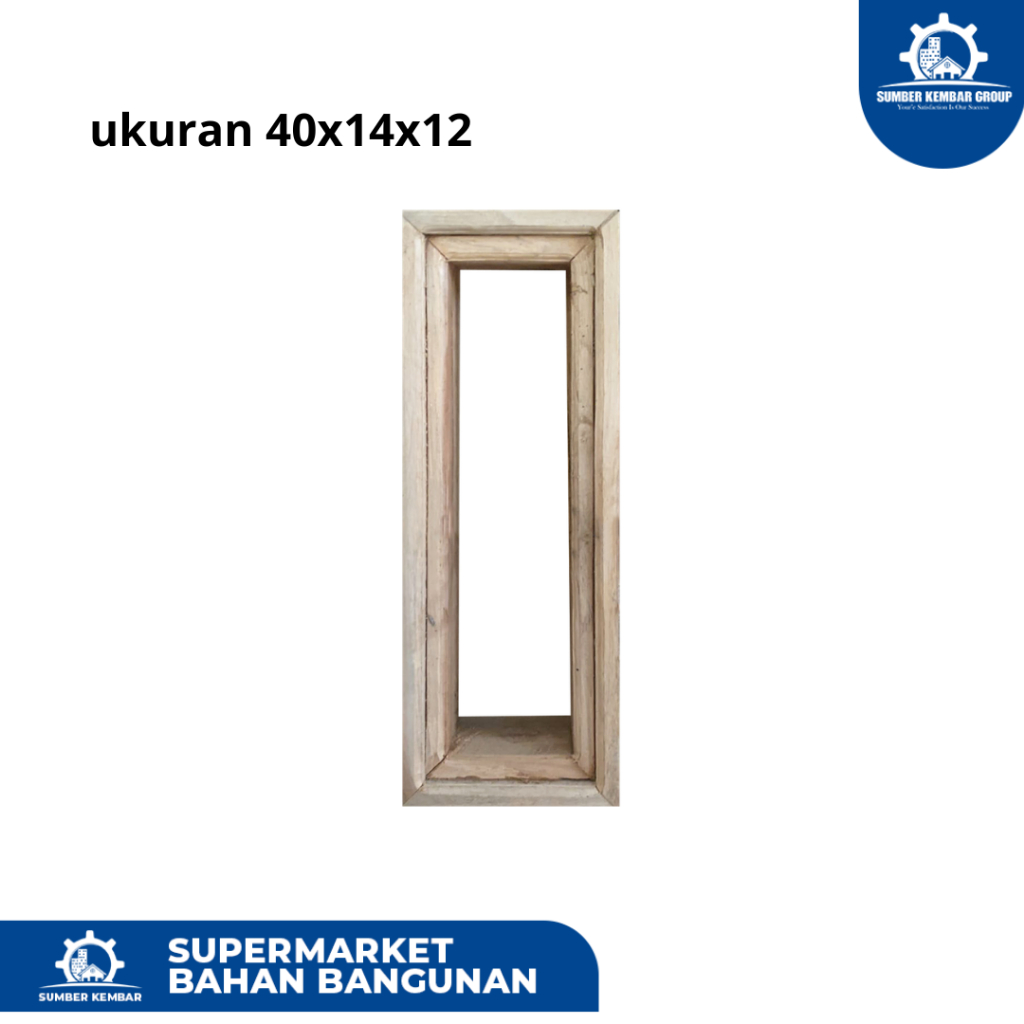 Penutup Ventilasi Udara Rumah Loster Kayu Jati Minimalis Lubang Angin Ukuran 40X14X12X