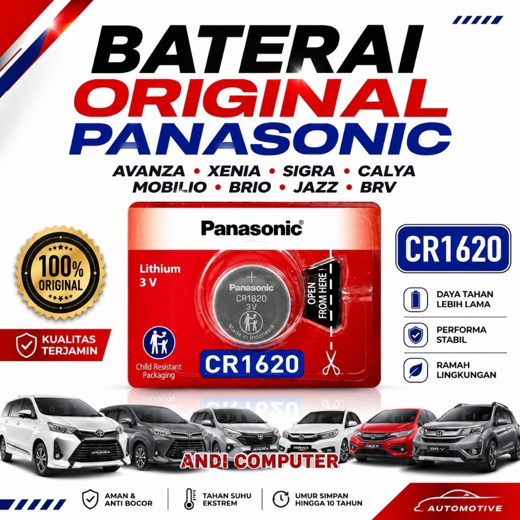 Baterai Batre Batu Remot Mobil Sigra Calya Avanza Xenia Mobilio Brio Brv Jazz CR1620