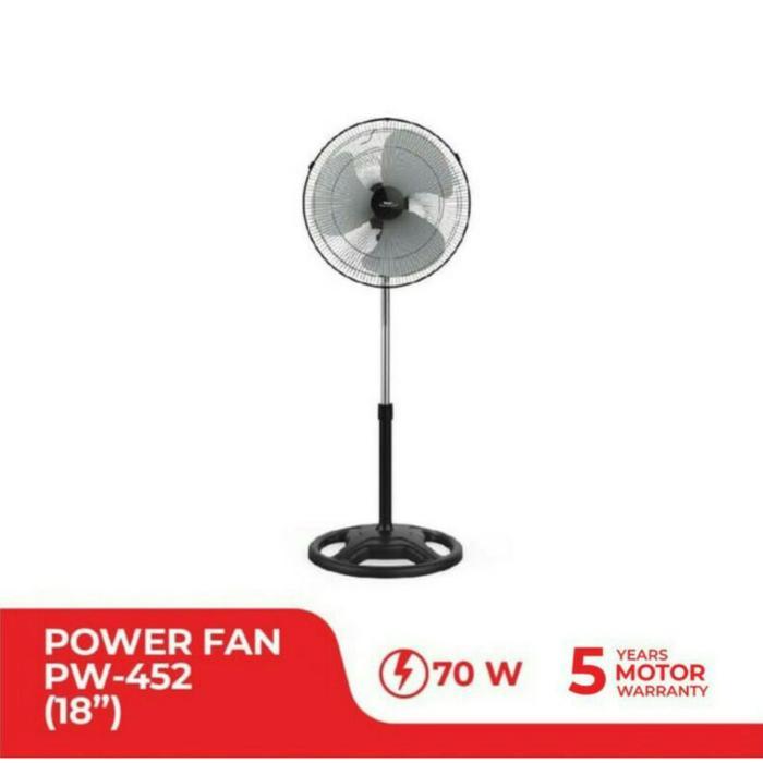 MASPION POWER STAND FAN KIPAS ANGIN BERDIRI BESAR 18'' PW 452 PW452