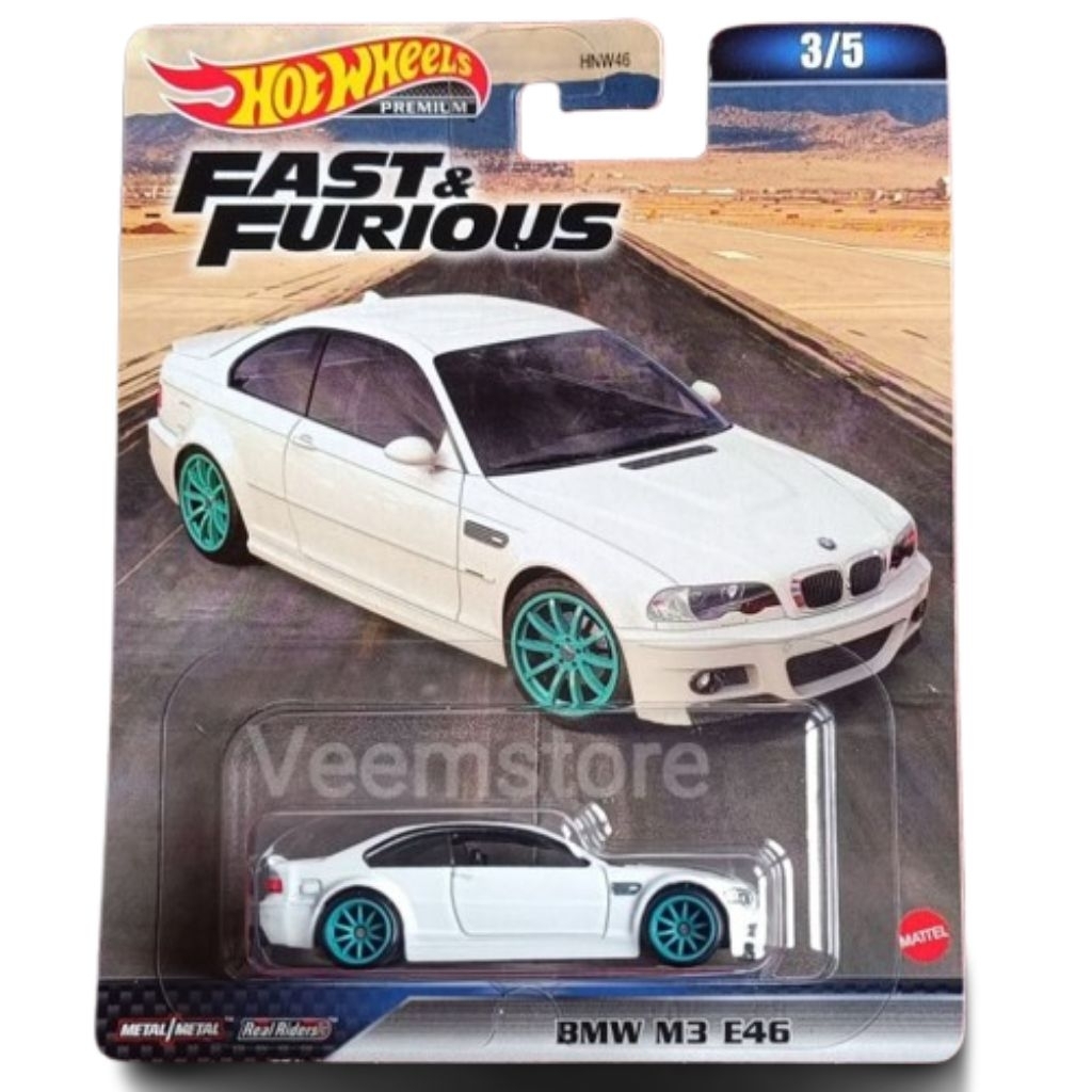 Hot Wheels Premium BMW M3 E46 Putih Fast Furious