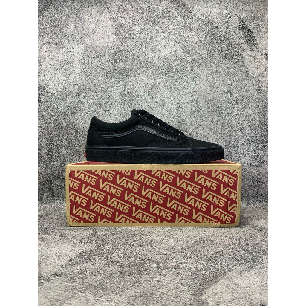 Sepatu Second Original Box Vans Old School Black  Size 43 insole 28 cm