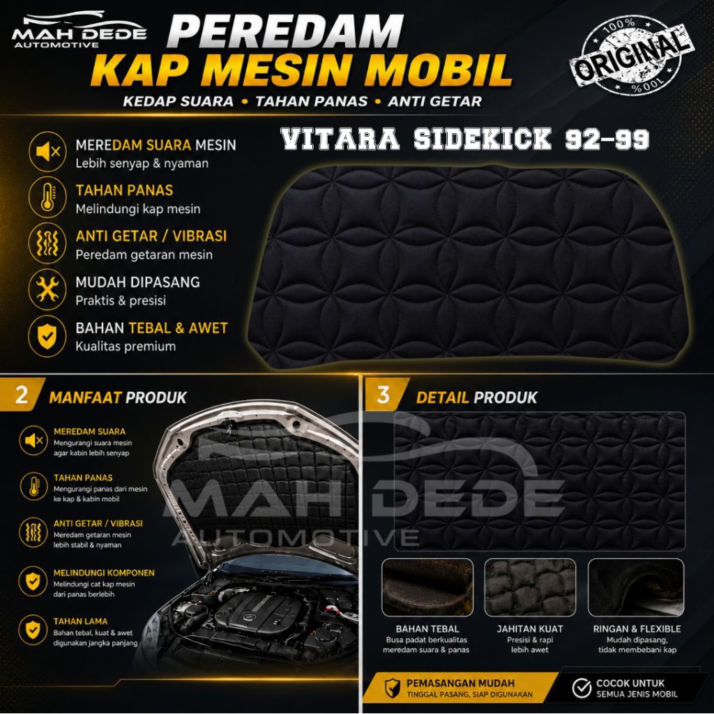 Peredam Kap Mesin Vitara Sidekick 1992-1999