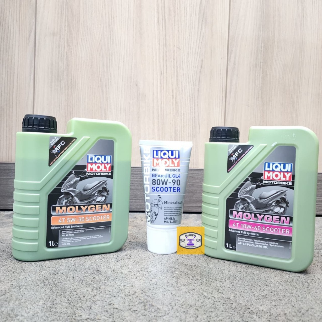PAKET OLI MOTOR MATIC OLI GARDAN LIQUI MOLY+OLI MESIN MOLY MOLYGEN LIQUI
