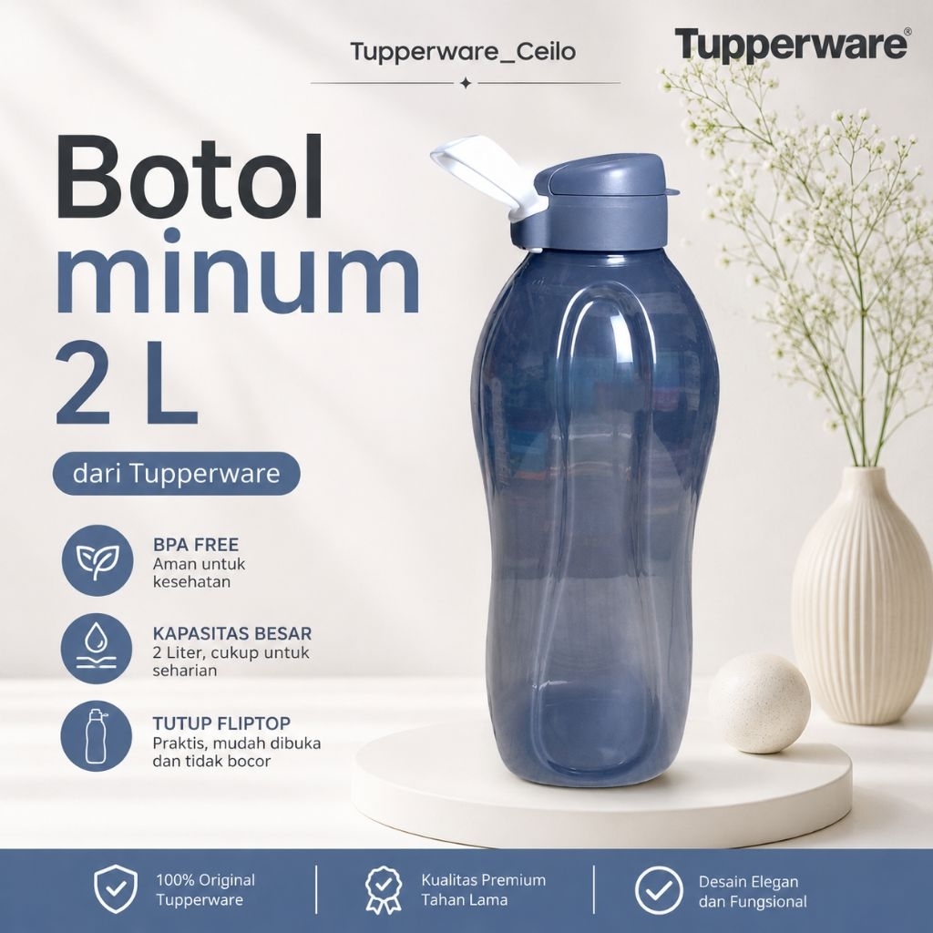 Tupperware Botol Minum 2 L