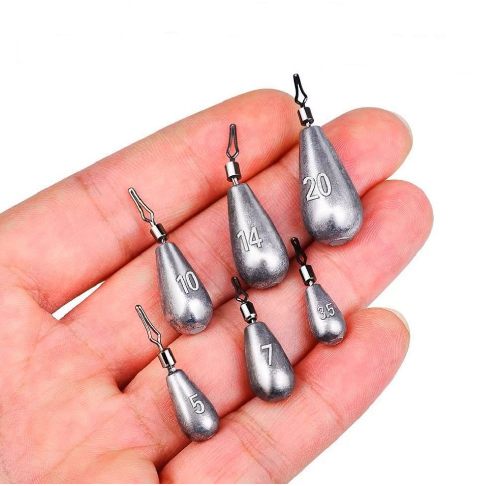 NHS slug timah pancing 15gr OD 4.52 isi 250pcs