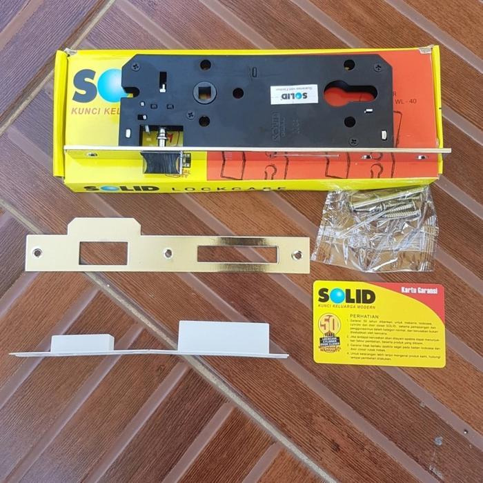 Lockcase Swing SOLID LC 111 WL-40 / Body Kunci Pintu SOLID Lidah / Mortise Lock Swing Solid Set Kunc