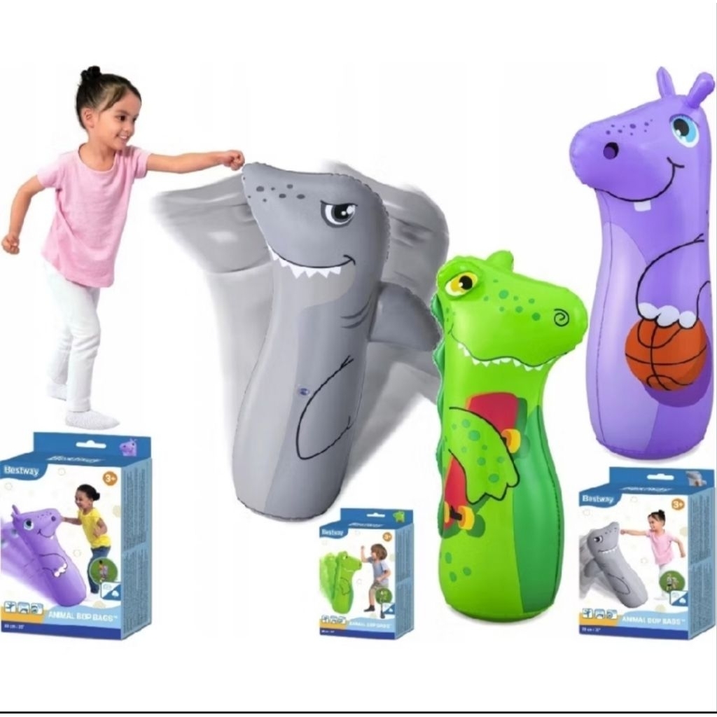 BONEKA TINJU / SAMSAK BESTWAY KARAKTER ANIMAL 52152 animal bop bags