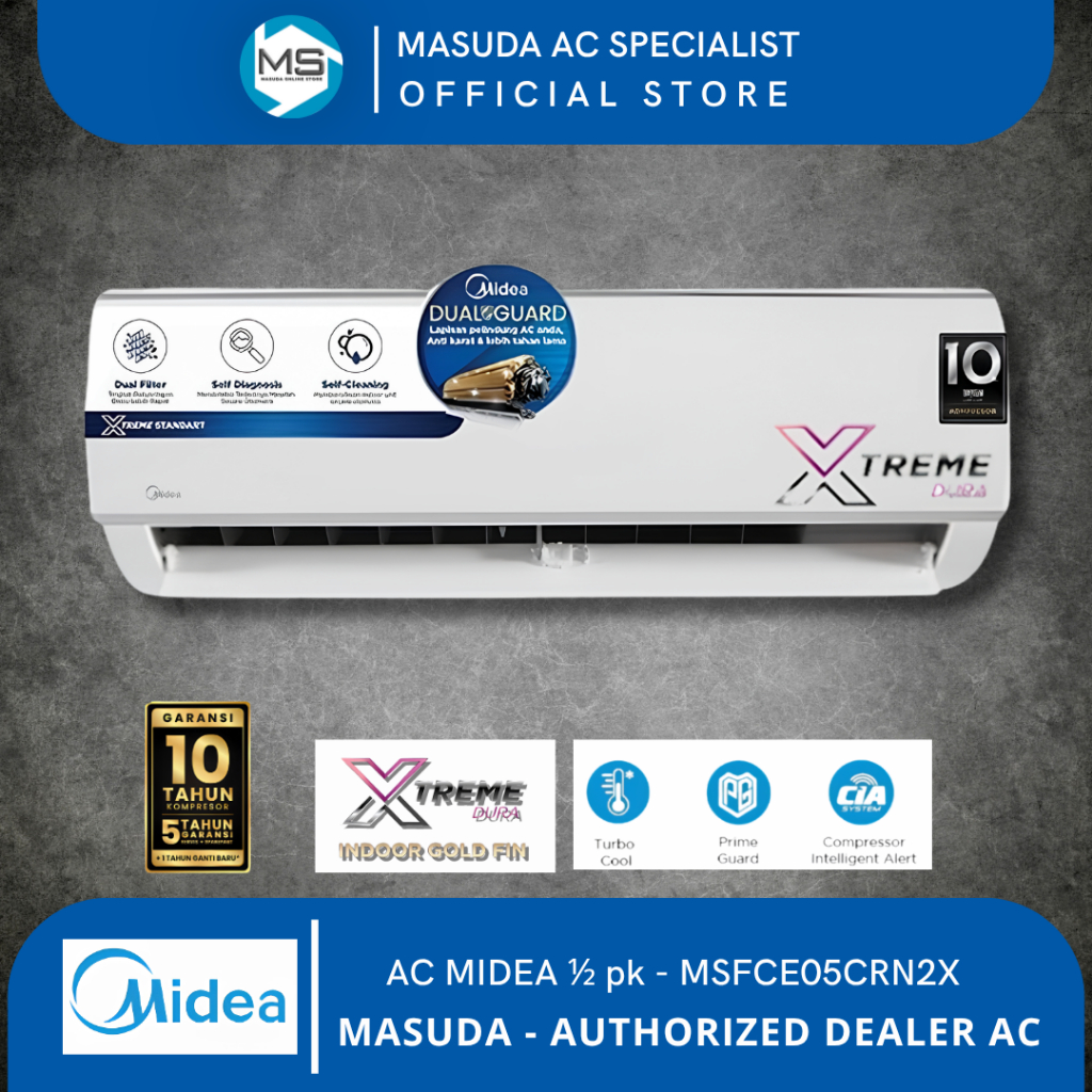 AC Midea 1/2 PK Standard MSFC Series MSFC-05CRN2