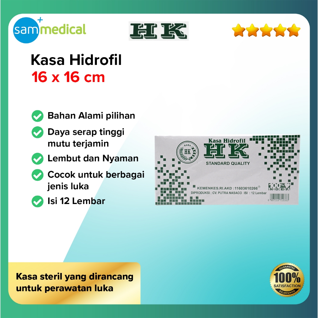 HK KASA HYDROFIL 16 x 16 per box
