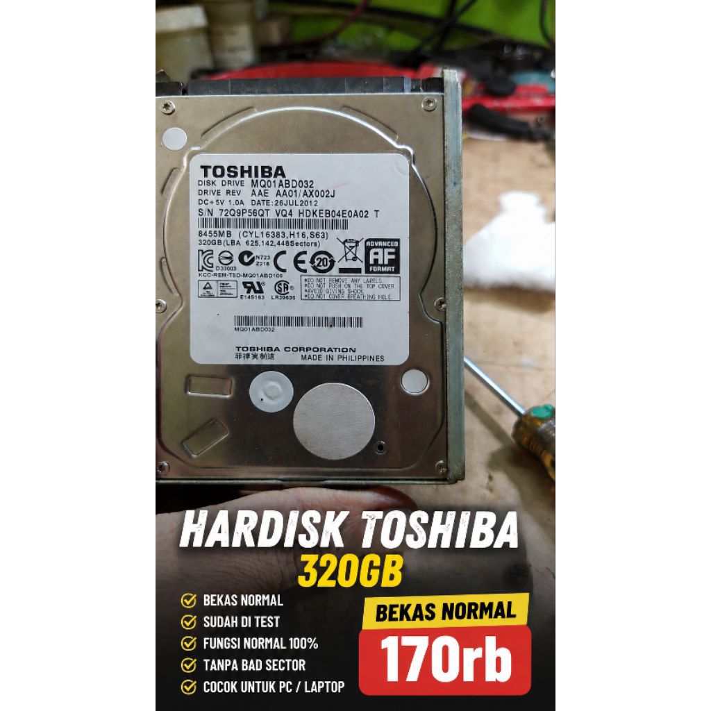 HARDISK TOSHIBA 320GB