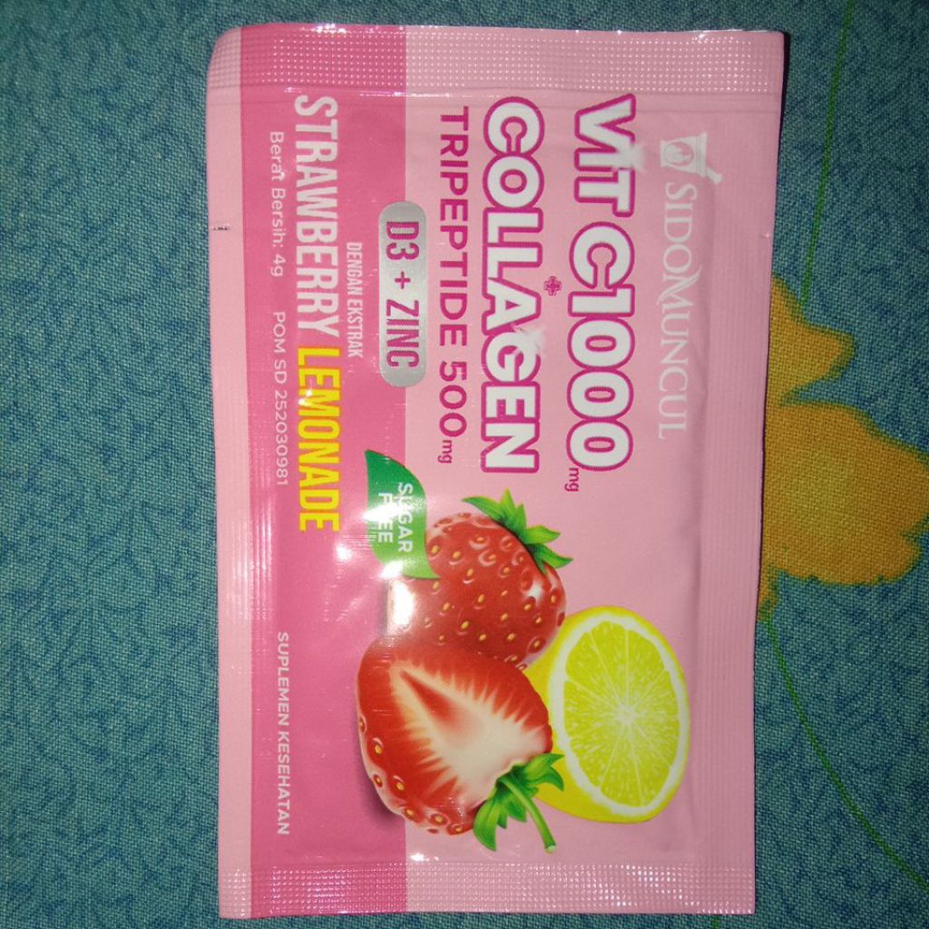 Minuman Serbuk Vitamin C Collagen Sidomuncul 1000mg