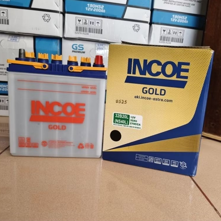 Accu / Aki Mobil Agya, Ayla, Sigra, Calya, NS40L INCOE GOLD Aki Basah