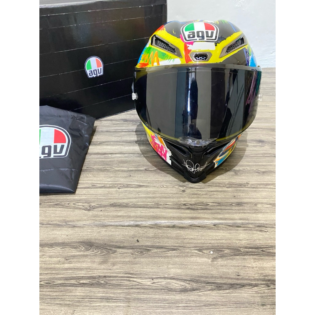 Helm Fullface AGV Pista Gprr Winter Test ( Clone 1:1)
