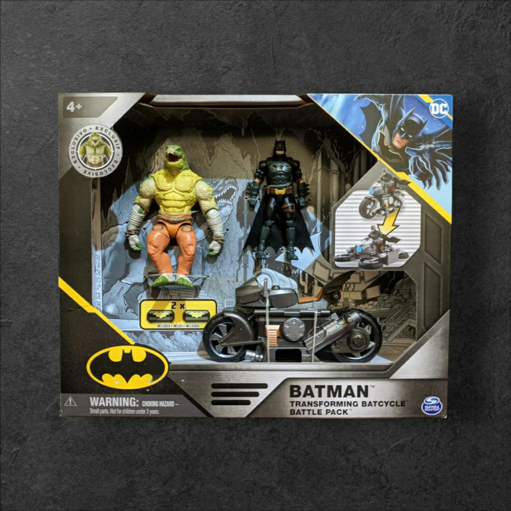 DC Comics Batman Transforming Batcycle Battlepack Spinmaster