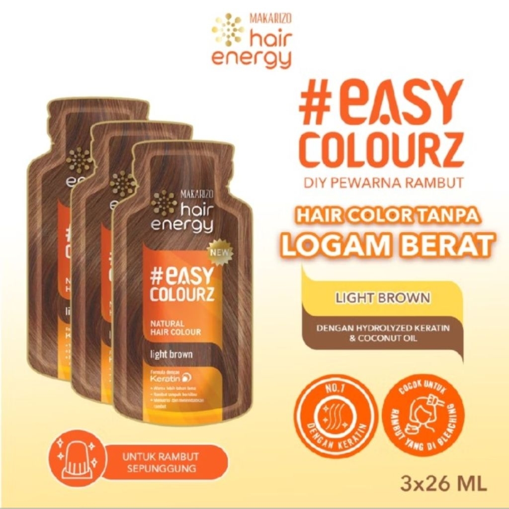 Pewarna Rambut Makarizo Hair Energy