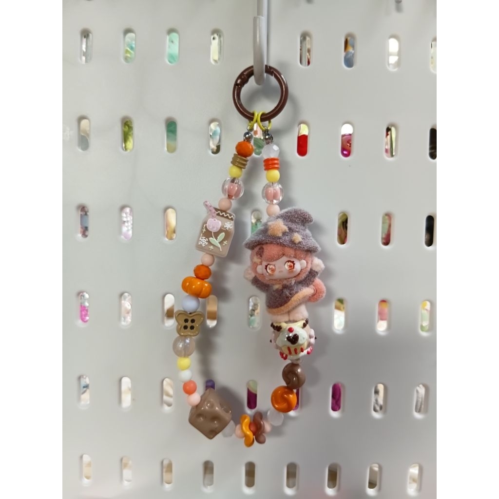 Phonestrap Premium / Bagcharm Boneka bulu /Solid