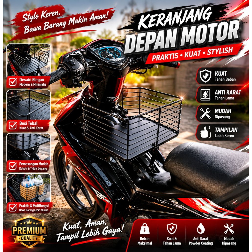 Keranjang MX OLD Rak bagasi Keranjang, Keranjang tengah plat sayur Yamaha jupiter