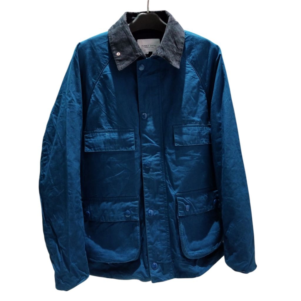 PEARLY GATES Canvas Mix Corduroy Outer Chore Jacket