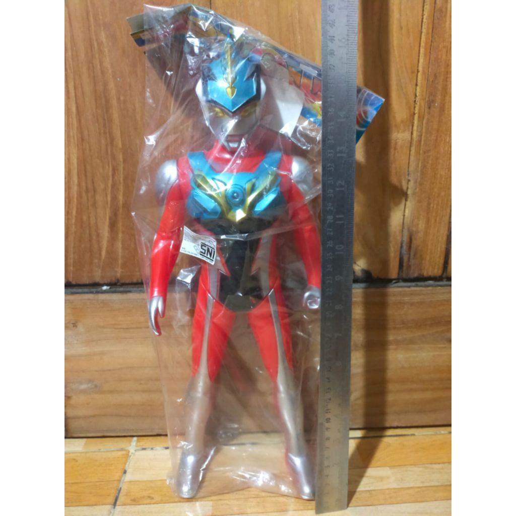 Mainan anak figure Ultraman geed besar 43cm keren bisa nyala lampu dan suara murah Ultraman geed bes