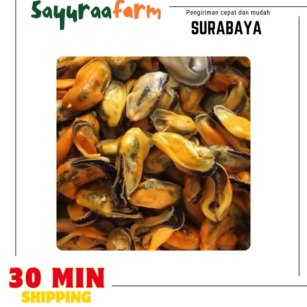 Kerang hijau kupas - kerang ijo kupas 250gr