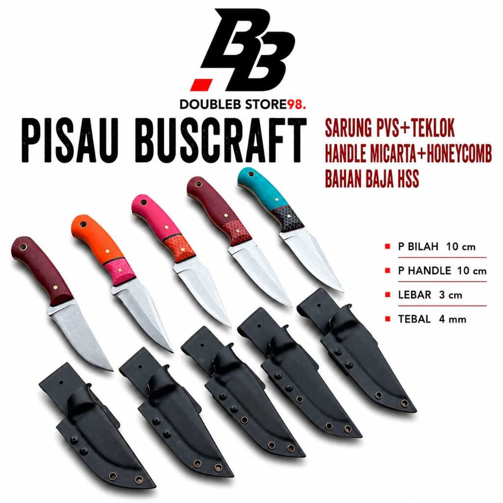 PISAU BUSHCRAFT HSS MICARTA HONEYCOMB