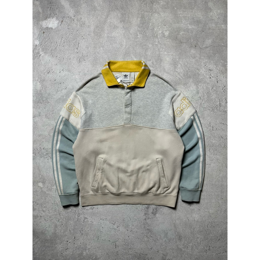 Adidas Rugby Sweatshirt With Three Stripes