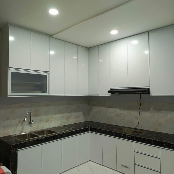 Kitchenset Aluminium Acp Tahan Lama Anti Rayap Anti Keropos Anti Air Lemari Kekinian Minimalis Moder