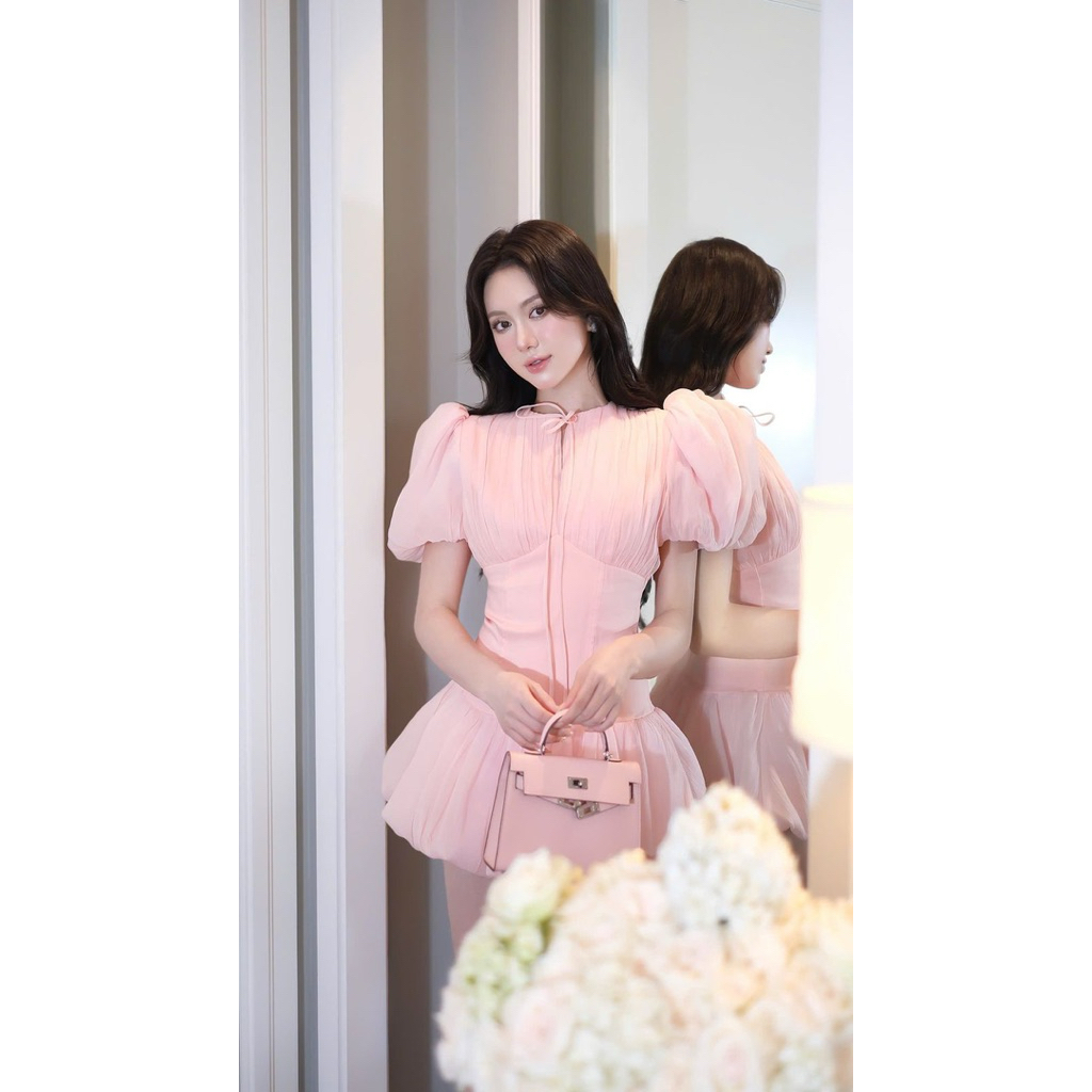 Luxury Bubble Mini Dress Sweet Elegant Princess Babydoll Dress TBB-ORIGINAL BUTIK VIETNAM