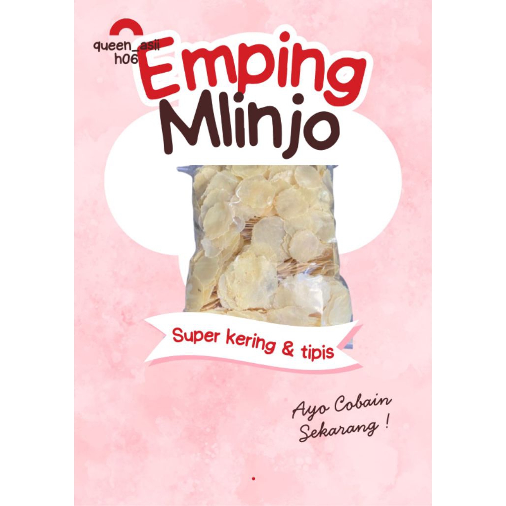 [1 Kg] Emping SEDANG TIPIS/Emping melinjo emping per 2 biji melinjo/Emping MELINJO mentah tipis/Empi