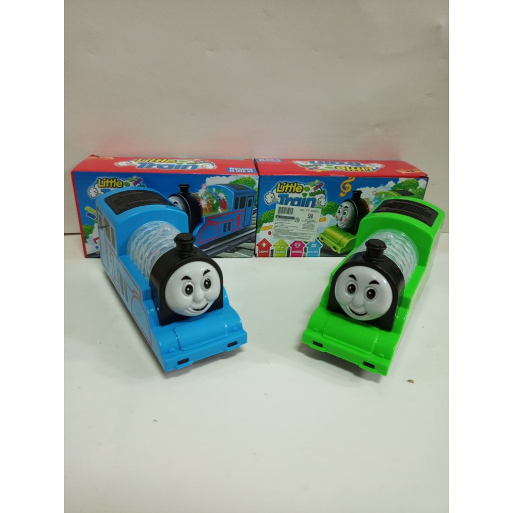 Mainan Kereta Api Thomas LITTLE TRAIN dengan Suara Musik dan Lampu