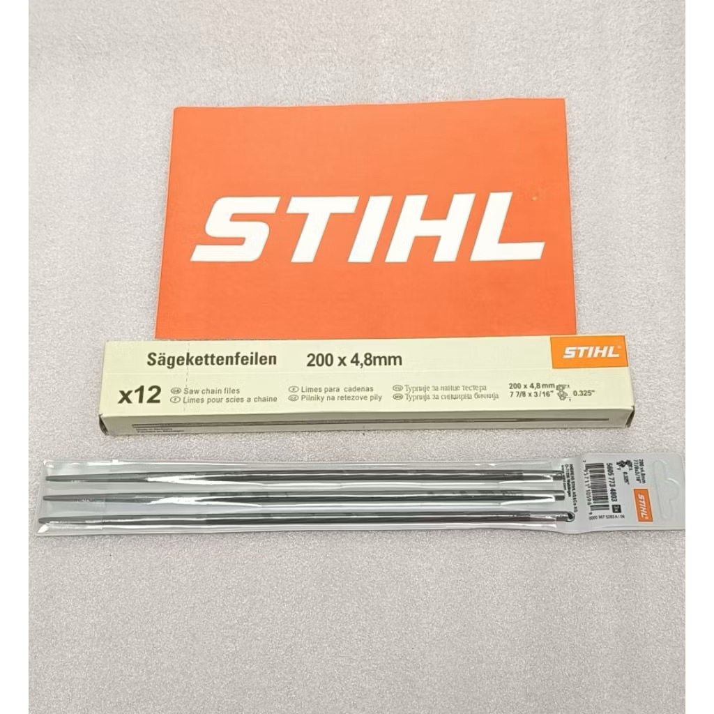 Kikir STIHL bulat 4,8mm (isi 3pcs) Untuk Senso Chainsaw