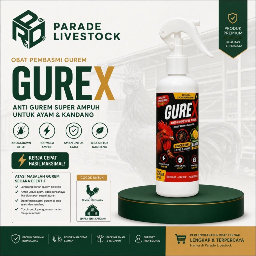 OBAT PEMBASI GUREM KUTU AYAM SPRAY SEMPROT