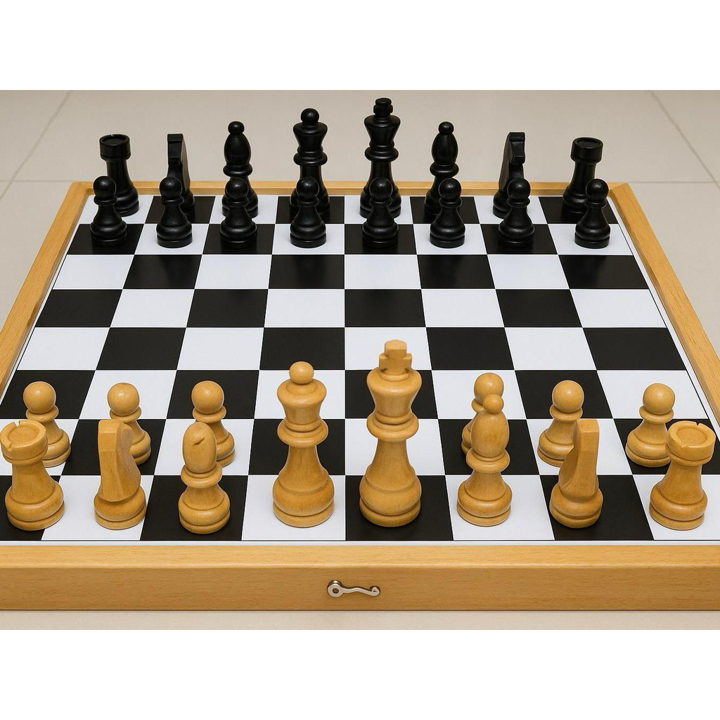 catur kayu / permainan catur / papan catur kayu ukuran lengkap