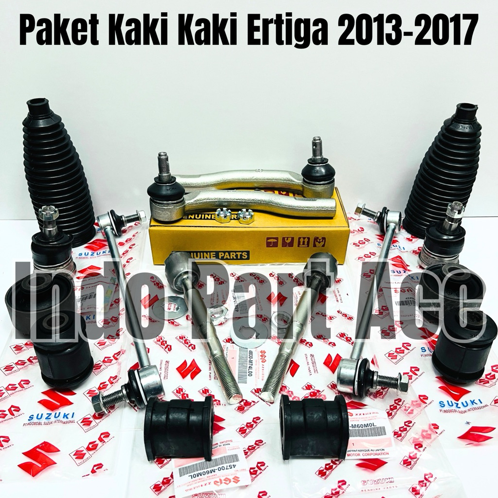 Paket Kaki Kaki Depan Komplit Suzuki Ertiga 2013-2017 Tierod | Rack End | Link Stabil | Boot Steer |