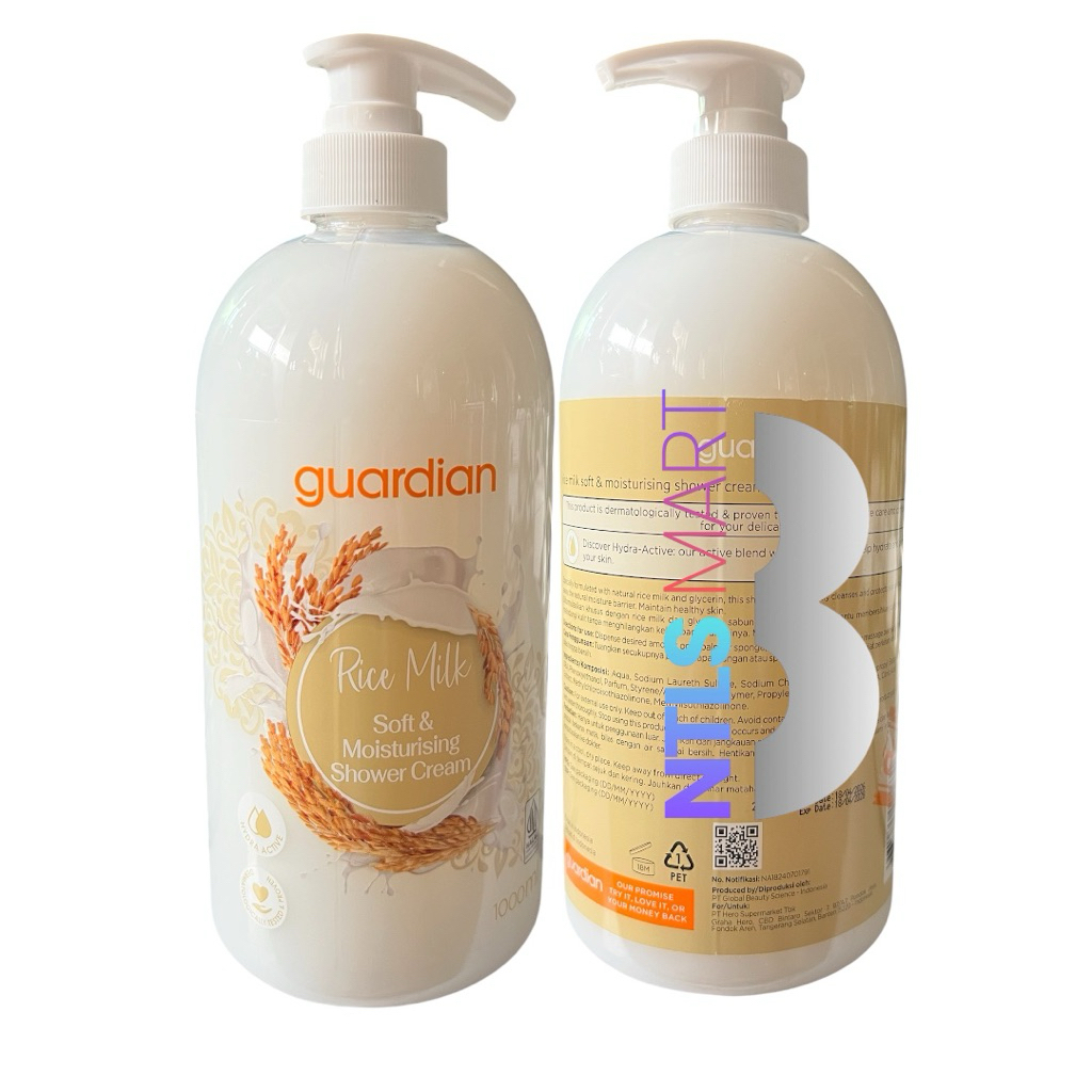 Guardian Body Wash RICE MILK 1000 ml / Sabun mandi Guardian