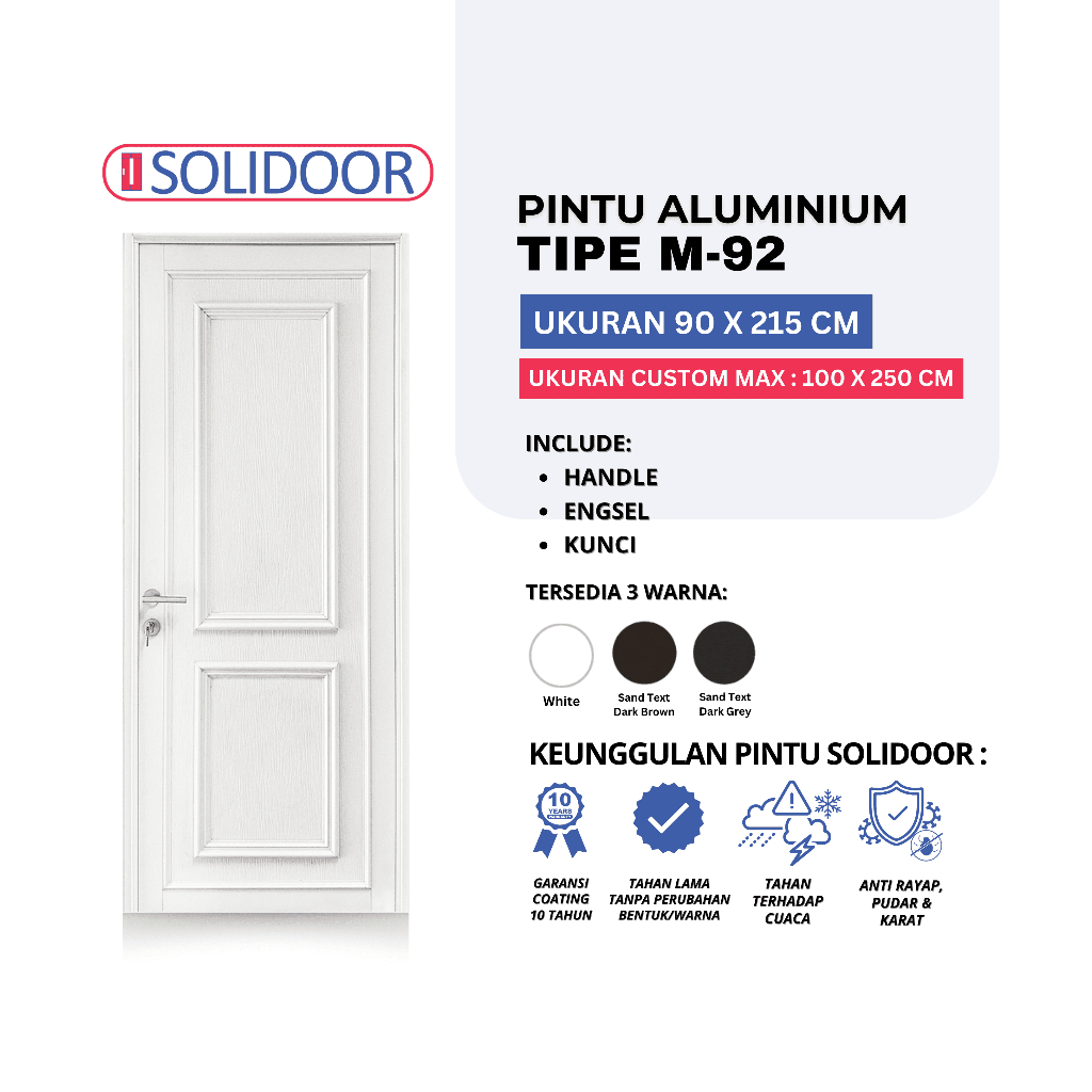 Pintu Aluminium Solidoor M-92
