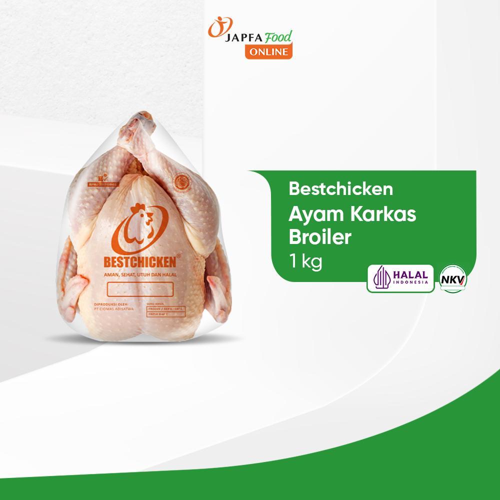 Bestchicken Ayam Utuh Japfa Food 1 kg / Daging Ayam Karkas Broiler / 1000 gram 1 kg