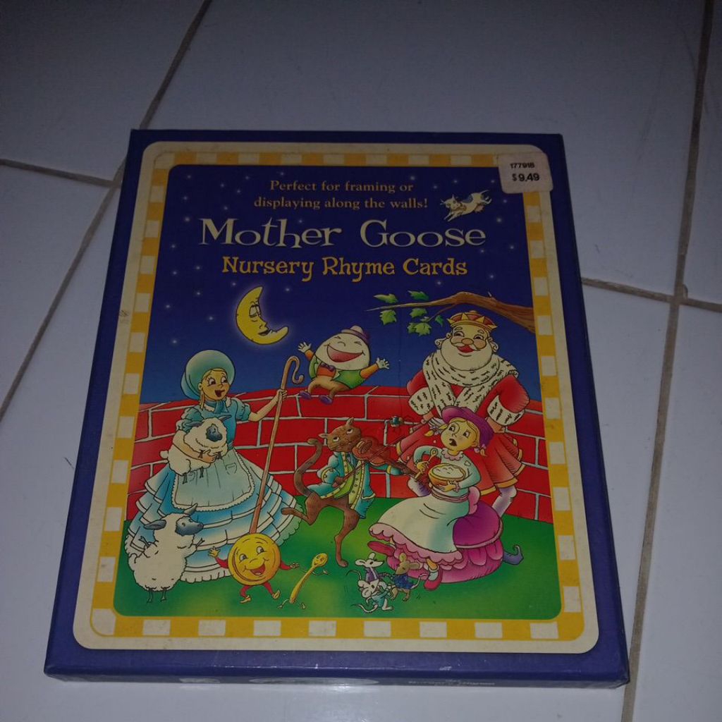 buku mother goose nursery rhyme cards