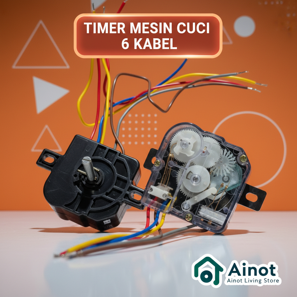 [ALS] Timer Mesin Cuci Multi 6 kabel - Timer mesin cuci 6 kabel - Timer Wash pencuci kotak kuping 6 