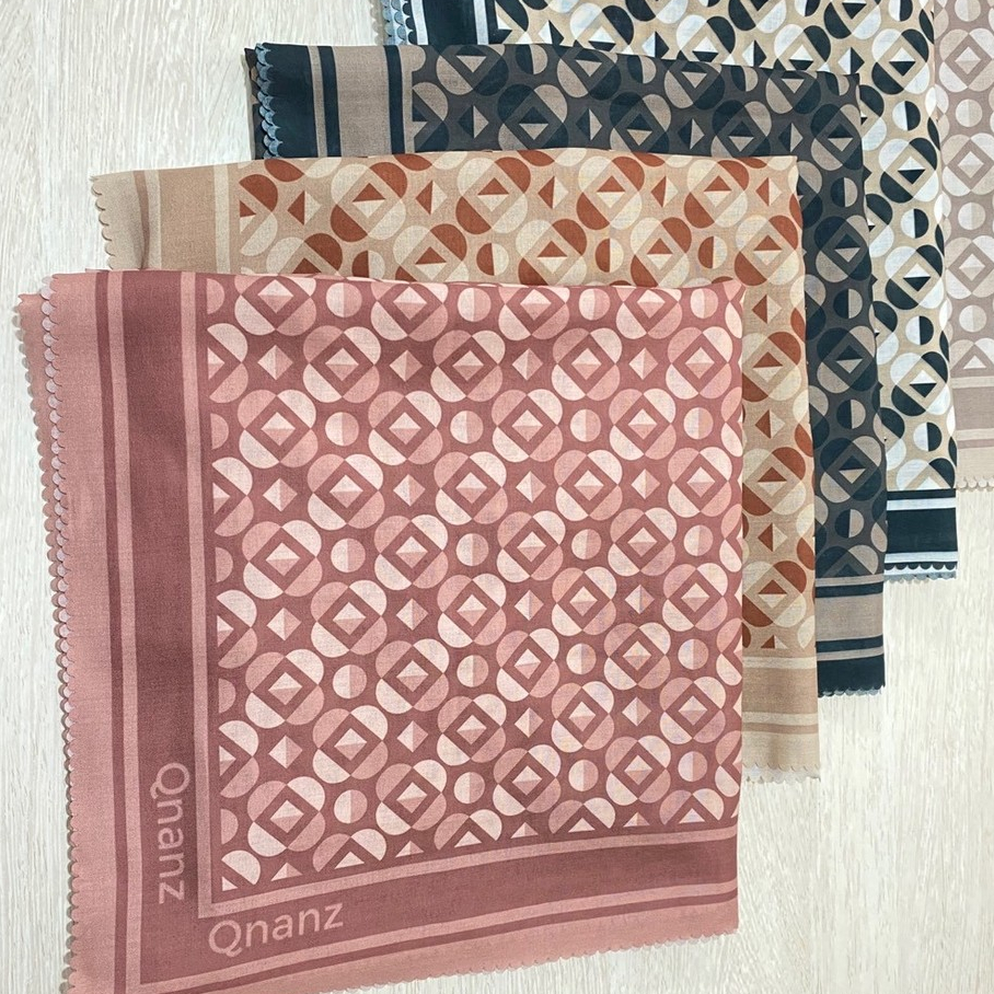 QNANZ - Chatura Series | Scarf Bahan Voal | Printing Exclusive - Terasa Ringan Dan Dingin | Seharian