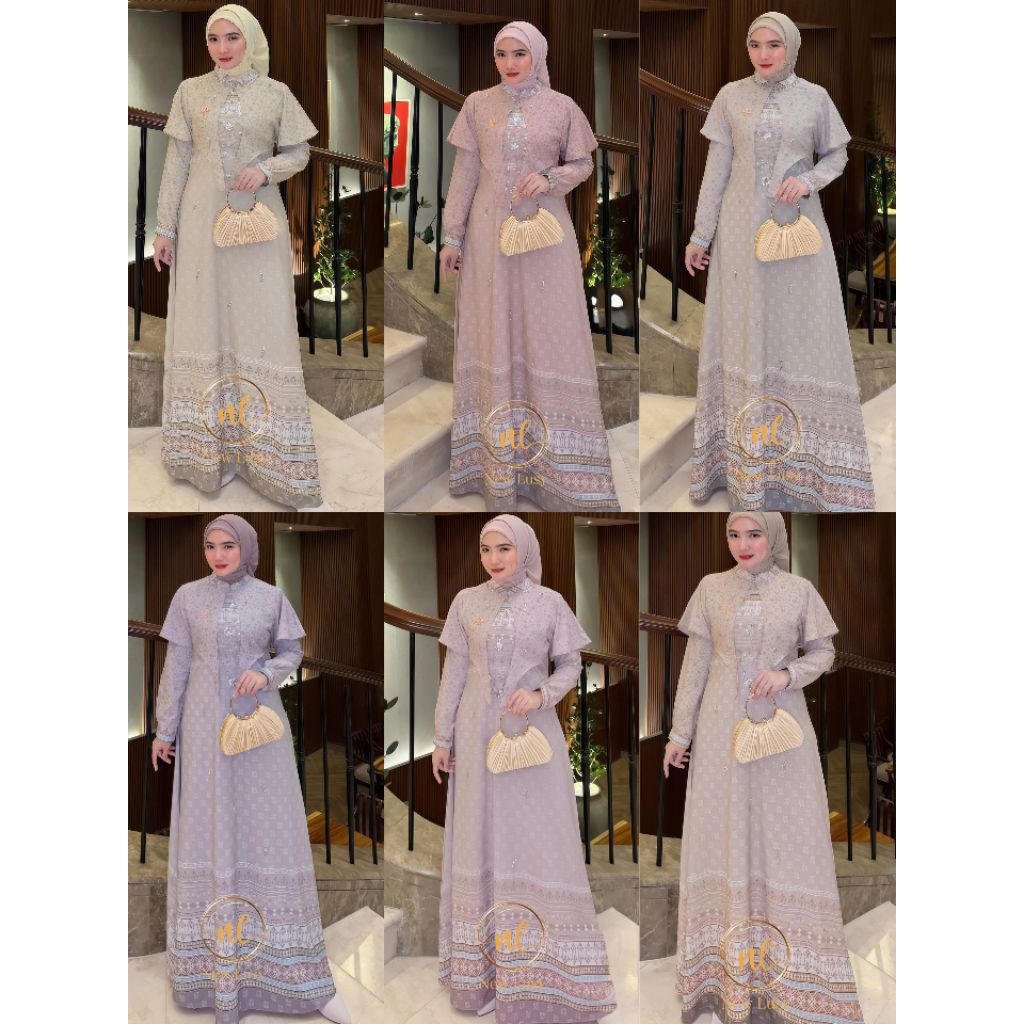 [BISA COD] RESTOCK GAMIS ZOYA DRESS PREMIUM ORI NEWLUSY SIZE M,L,XL//COD